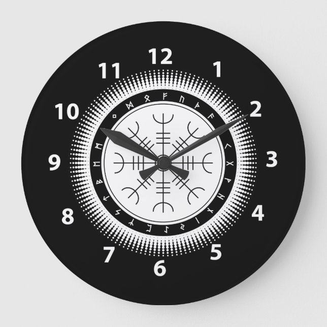 Relojes de pared Aegishjalmr de semitono (Anverso)