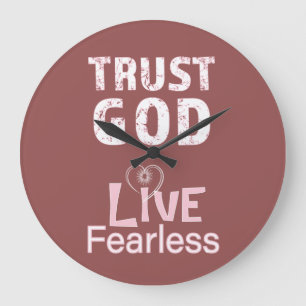 Relojes de pared Confía en Dios Vive sin Miedo Reg