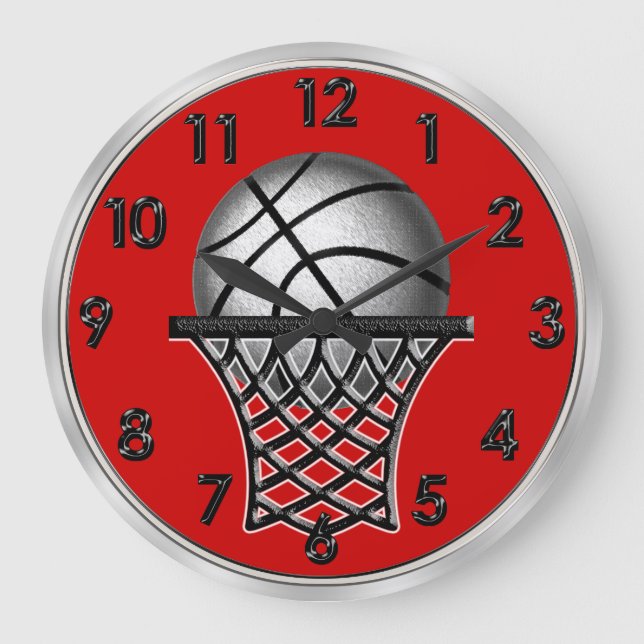 Relojes de pared de baloncesto quemados en tu COLO (Anverso)