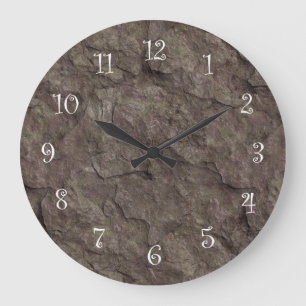 Relojes de pared de cocina con aspecto de piedra