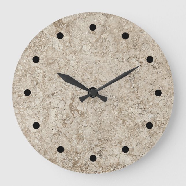 Relojes de pared de cocina con aspecto de piedra (Anverso)