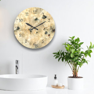 Relojes de pared de cocina con aspecto de piedra