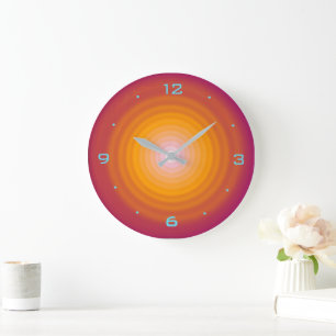Relojes de pared de cocina con diseño de remolino 