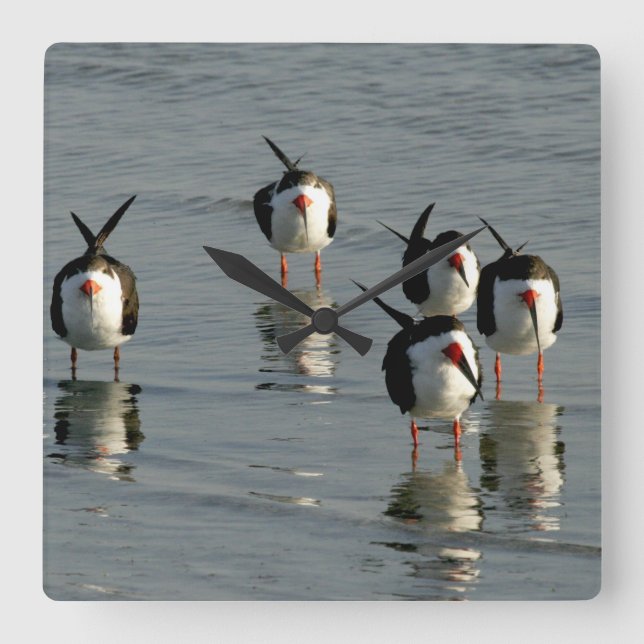 Relojes de pared de cocina de playa (Anverso)