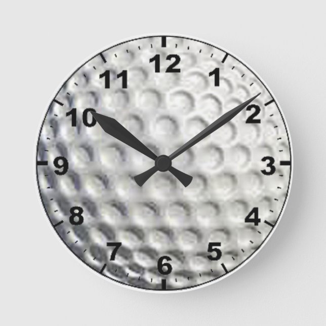 Relojes de pared de diseño de "Golf Ball" (Anverso)