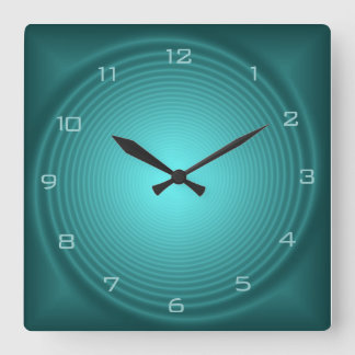 Relojes de pared de diseño iluminado esmeralda