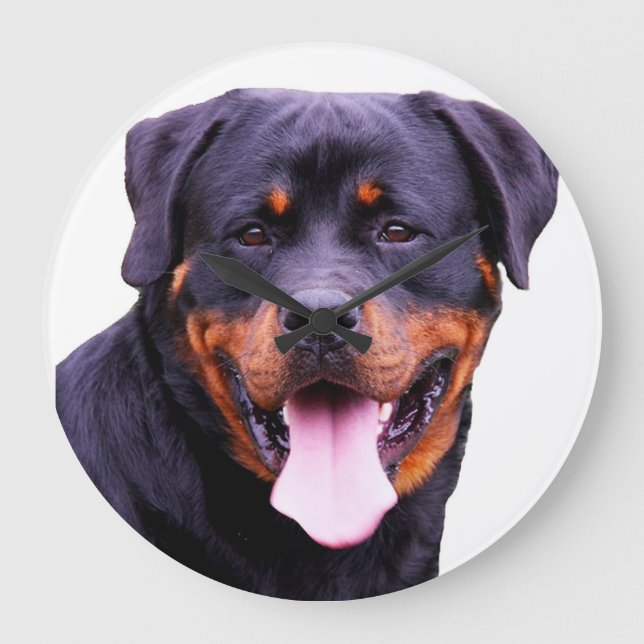 Relojes de pared de diseño "Rottweiler" (Anverso)