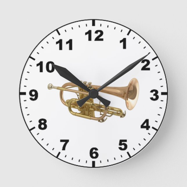 Relojes de pared de diseño "Trumpet" (Anverso)