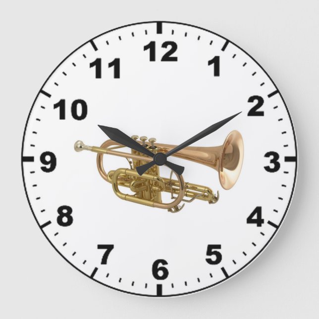 Relojes de pared de diseño "Trumpet" (Anverso)