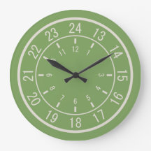 relojes de pared DE ENCARGO de 24 horas