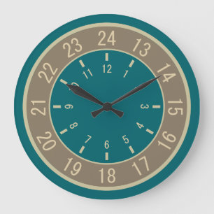 relojes de pared DE ENCARGO de 24 horas