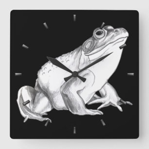 Relojes de pared de la rana de Bull del reloj de