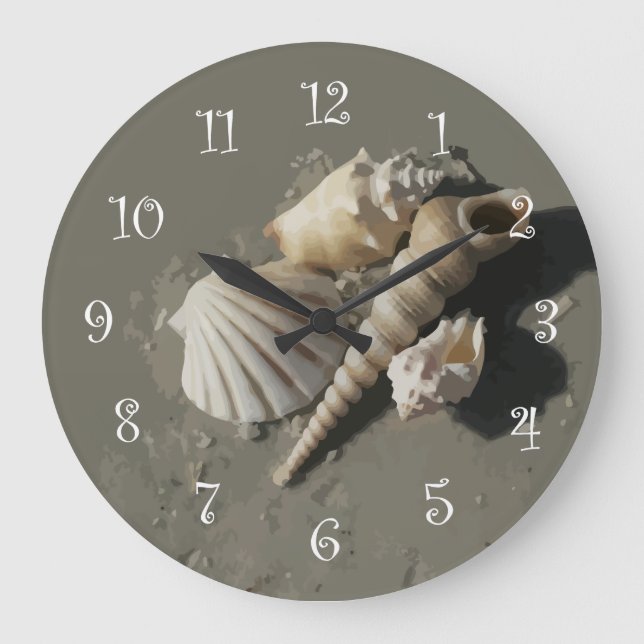 Relojes de pared del arte de la playa (Anverso)