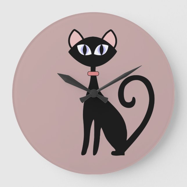 Relojes de pared del tema del gato (Anverso)