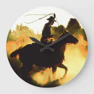 Relojes de pared del vaquero 1 y opciones