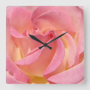 Relojes de pared diseñador espiral de flor de rosa