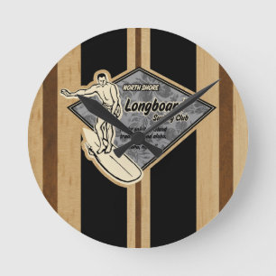 Relojes de pared hawaianos de la tabla hawaiana de