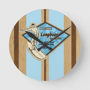 Relojes de pared hawaianos de la tabla hawaiana de