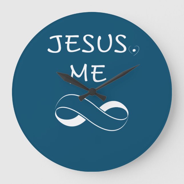 Relojes de pared Jesús Me Infinity Regalo para muj (Anverso)