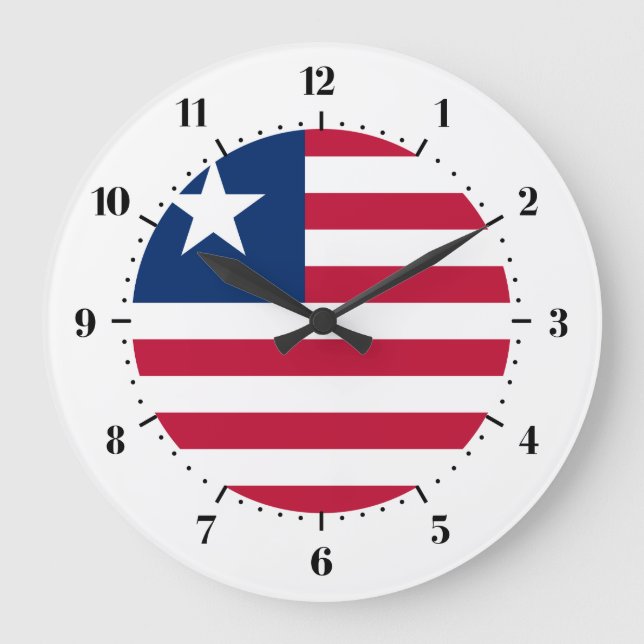 Relojes de pared liberianos de la bandera (Anverso)