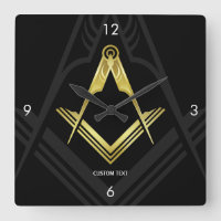 Relojes de pared masónicos | Regalos Freemason úni