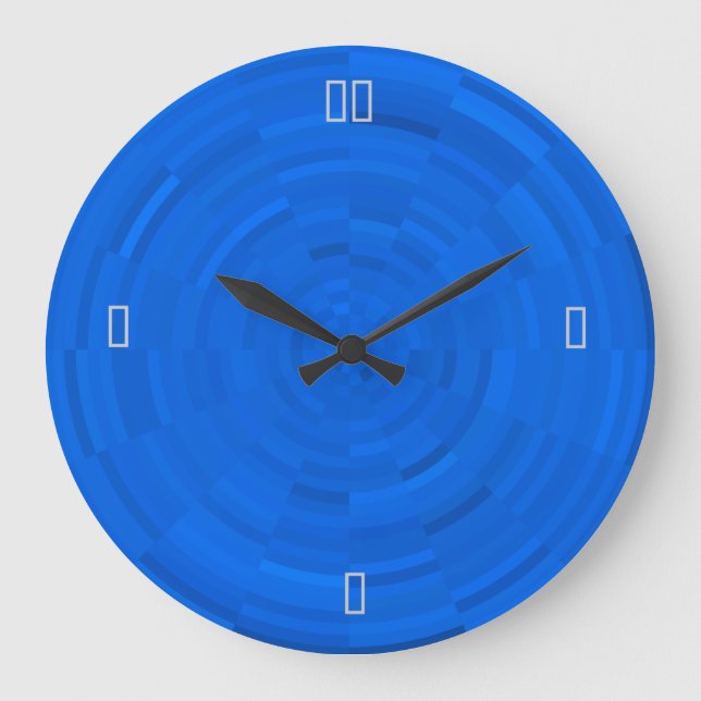 Relojes de pared modelados Blue> brillantes (Anverso)
