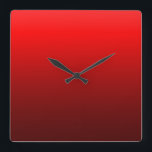 Relojes de pared modernos lisos del rojo carmesí<br><div class="desc">Un diseño original por la marca Antum.</div>