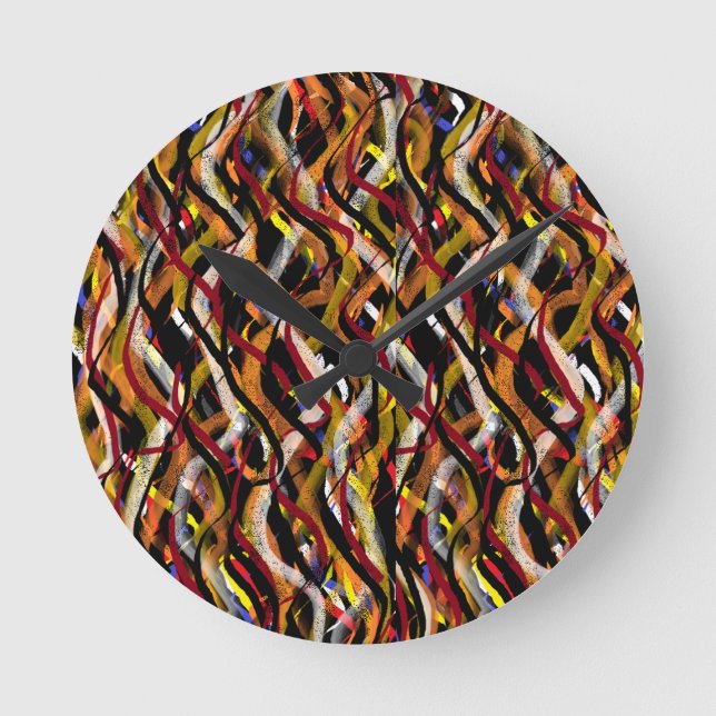 Relojes de pared modernos y cerraduras contemporán (Anverso)