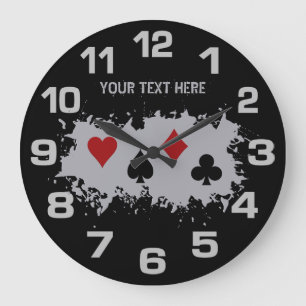 Relojes de pared personalizados de Splash de tarje