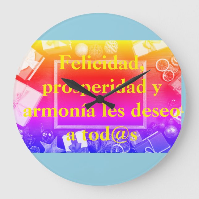 Relojes de pared redondos con hermosos diseños (Anverso)