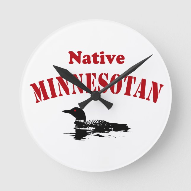 Relojes de pared temáticos de Minnesota (Anverso)