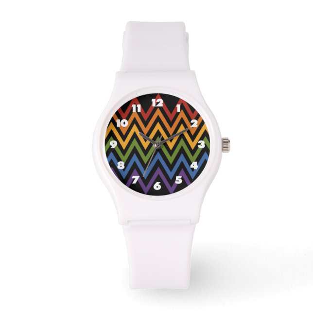 Relojes de patrón de cheurón arco iris (Anverso)