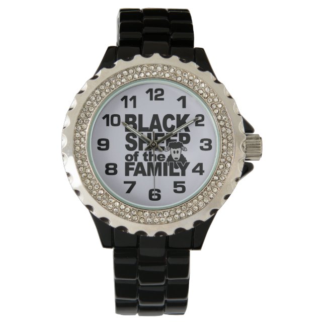 Relojes de personalizado de oveja negra (Anverso)