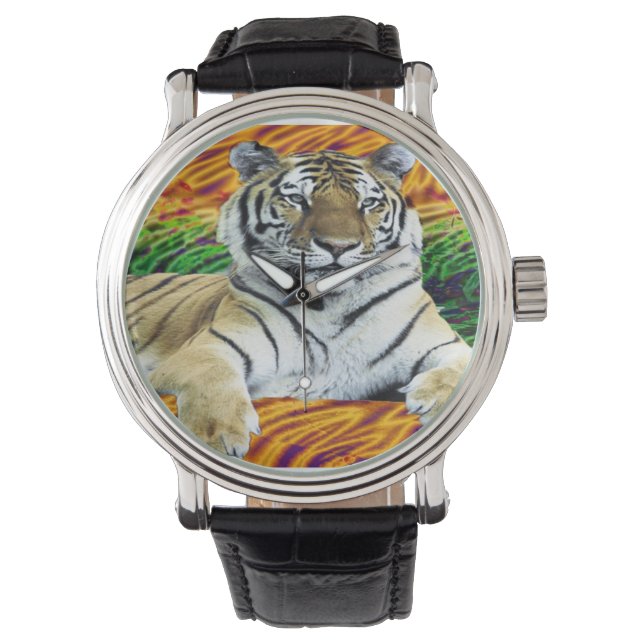 Relojes de Personalizado de tigres (Anverso)