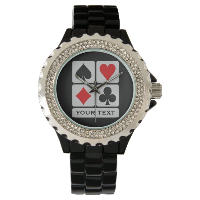 Relojes de personalizado del jugador de tarjetas (Anverso)