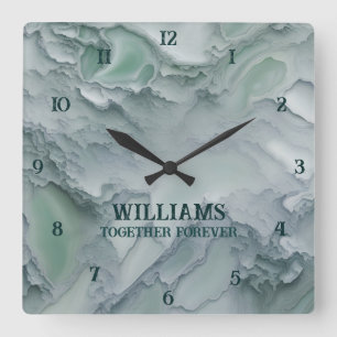 Relojes de piedra de mármol personalizados