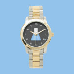 Relojes de Química Científica<br><div class="desc">Este divertido reloj de muñeca de ciencia muestra un vaso en el centro con un líquido dentro. Además, los números son elementos químicos para hacer un reloj interesante que a un científico le encantaría. ¡Este reloj es un gran regalo para el científico en tu vida o para ti! Derechos de...</div>