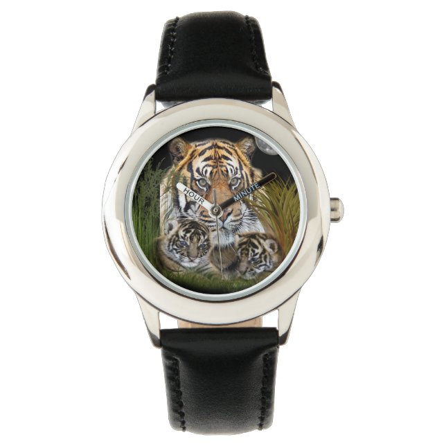 Relojes de tigre y cachorros (Anverso)