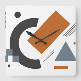 Relojes decorativos con arte geométrico creativo