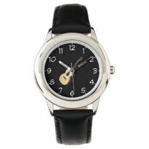 Relojes del diseño de la "guitarra de madera"