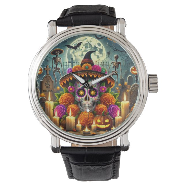 Relojes divertidos para la fiesta de Halloween (Anverso)