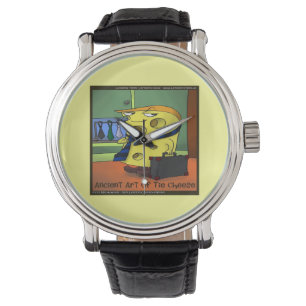 Relojes divertidos unisex del antiguo arte del Tai
