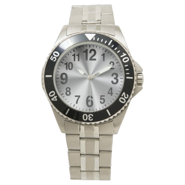 Relojes fáciles de leer para adultos mayores con G (Anverso)