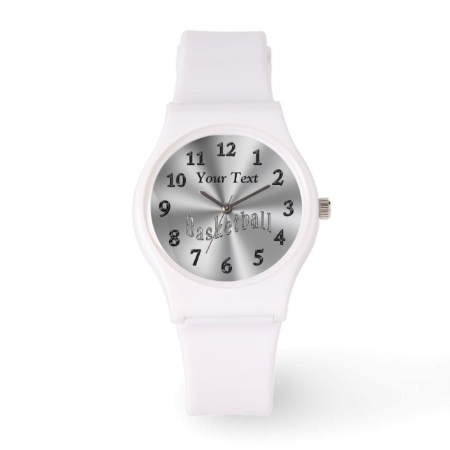 Relojes femeninos personalizados, baloncesto (Anverso)