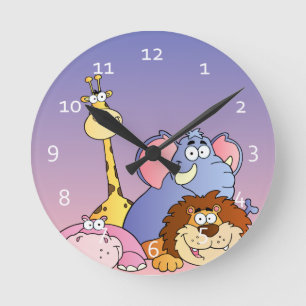 Relojes lindos de los animales del parque