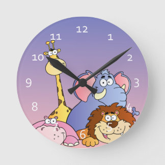 Relojes lindos de los animales del parque