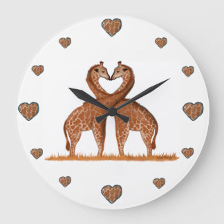 Relojes lindos del amor de las jirafas
