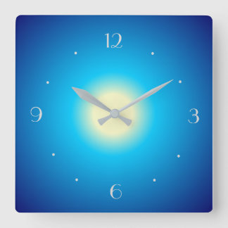 Relojes lisos con diseño de impresión de brillo az
