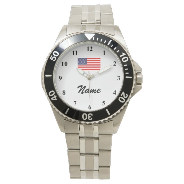 Relojes masculinos con nombre propio y bandera est (Anverso)