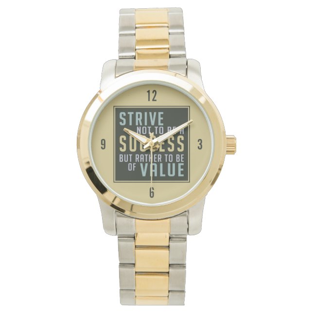 Relojes motivacionales de éxito y valor (Anverso)